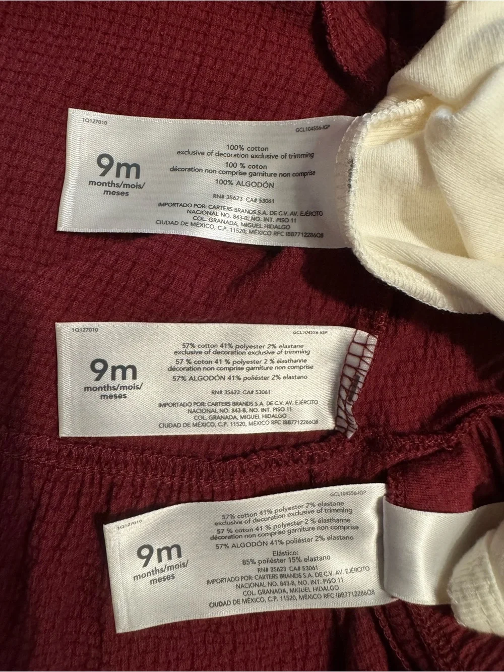 Carters three piece